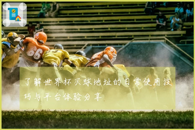 了解世界杯买球地址的日常使用技巧与平台体验分享
